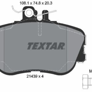 Pastilla de Freno Delantera Textar 2143905 para Mercedes-Benz C180, C180T
