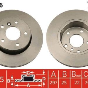 Disco de Freno Delantero TRW DF2766 para Land Rover Range Rover