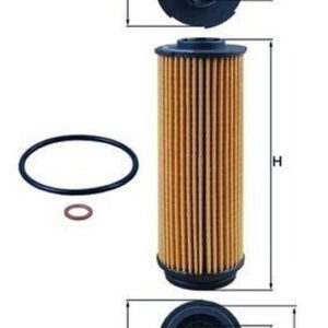 Filtro de Aceite Mahle OX1146D para BMW X5, 530d · Alpina D5, XD3