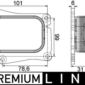 Enfriador de Aceite Mahle CLC111 000P para Mercedes-Benz SPRINTER 316, C200K