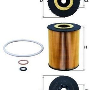Filtro de Aceite Mahle OX636D para BMW 540i, 550i · Rolls-Royce Phantom