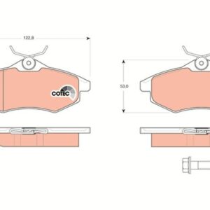 Pastilla de Freno Delantera TRW GDB1495 para Citroën C3, C2