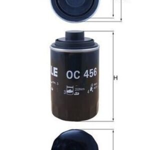 Filtro de Aceite Mahle OC456 para VW Passat, Transporter · Audi A4, A5
