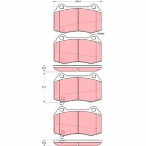 Pastilla de Freno Delantera TRW GDB3381 para Nissan 350Z