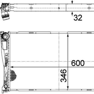 Radiador Mahle CR1084 000P para BMW 320d, X1