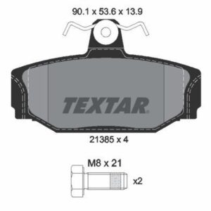 Pastilla de Freno Trasera Textar 2138501 para Volvo 740, 940