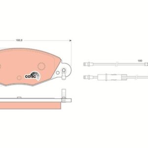 Pastilla de Freno Delantera TRW GDB1449 para Citroën C5