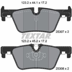 Pastilla de Freno Trasera Textar 2530701 para BMW 320d, 420d