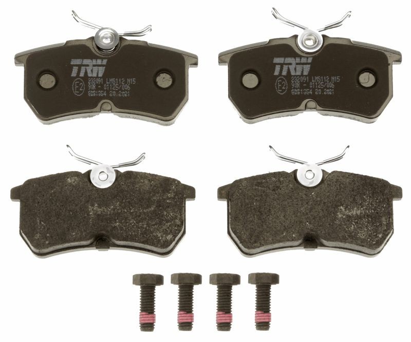 Pastilla de Freno Trasera TRW GDB1354 para Ford Focus, Fiesta