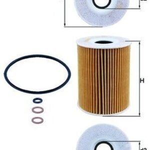 Filtro de Aceite Mahle OX254D2 para BMW M5, M6