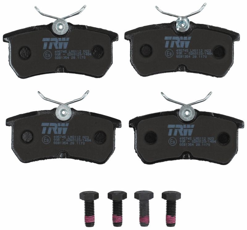 Pastilla de Freno Trasera TRW GDB1354 para Ford Focus, Fiesta