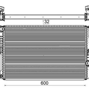 Radiador Mahle CR877 000P para BMW X3, X4