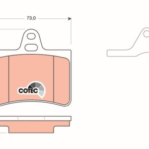 Pastilla de Freno Trasera TRW GDB1450 para Citroën C5