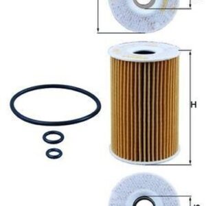 Filtro de Aceite Mahle OX388D para VW Caddy, Transporter · Audi A4, A3