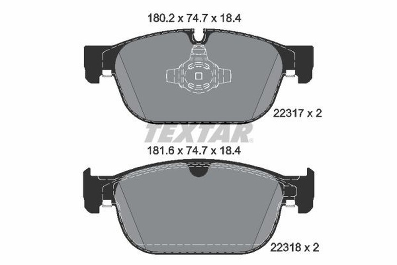 Pastilla de Freno Delantera Textar 2231701 para Volvo V90, XC60