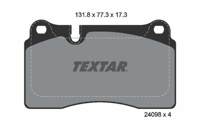 Pastilla de Freno Delantera Textar 2409801 para VW Touareg