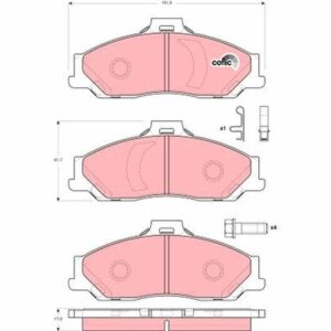 Pastilla de Freno Delantera TRW GDB3353 para Ford Ranger · Mazda B-serie, BT-50