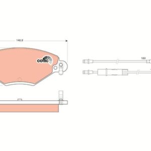Pastilla de Freno Delantera TRW GDB1448 para Citroën C5