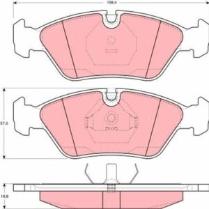 Pastilla de Freno Delantera TRW GDB298 para BMW M3, 635 · Ferrari Mondial, 208/308