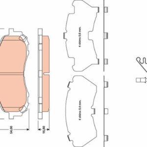 Pastilla de Freno Delantera TRW GDB3469 para Subaru Impreza